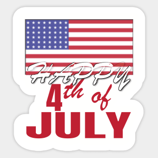 July 4th Sticker